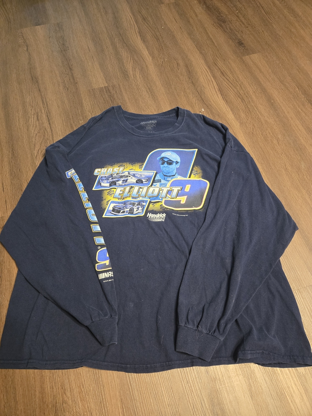 Chase ELLIOTT Navy Long Sleeve Graphic Tee - Racing Number 9 ..... 3XL